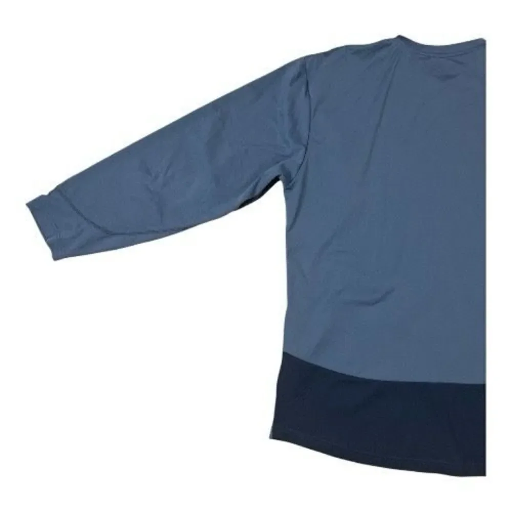 Seattle Seahawks NFL Team Apparel Men Blue Long Sleeve Size XL Stretch Crewneck
